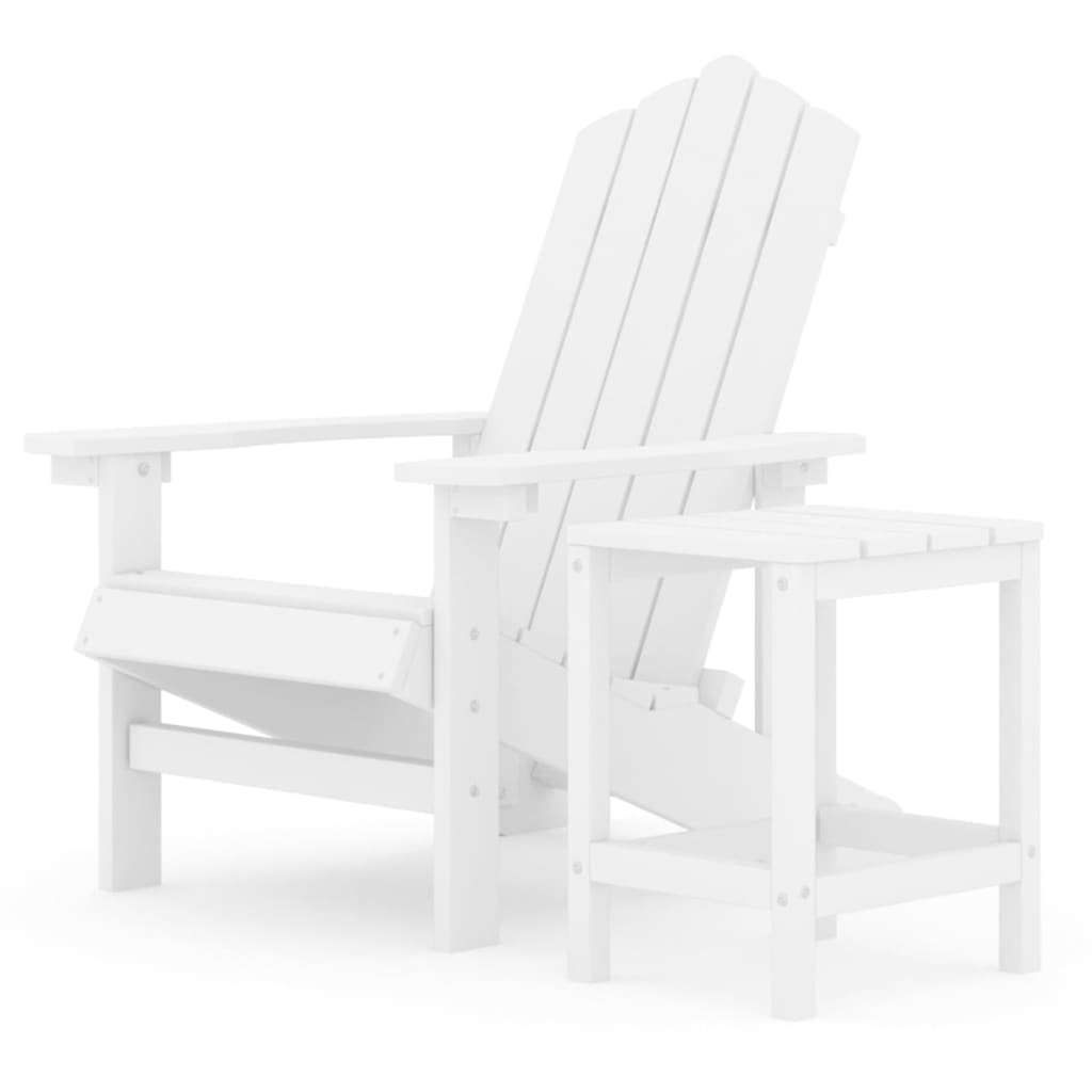 Garden Adirondack Chair with Table HDPE