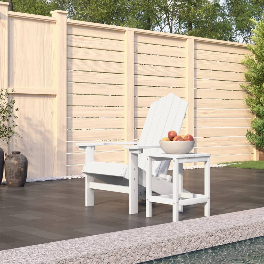 Garden Adirondack Chair with Table HDPE