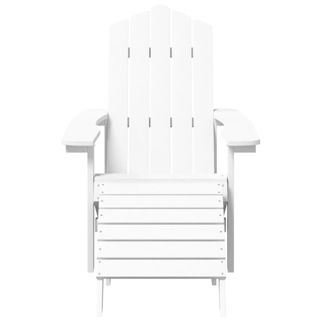 Garden Adirondack Chair with Footstool & Table HDPE