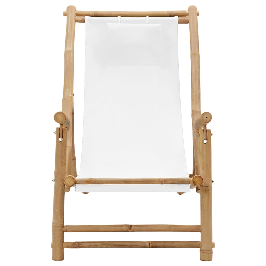 Bamboo and Deck Chair with Optional Arms