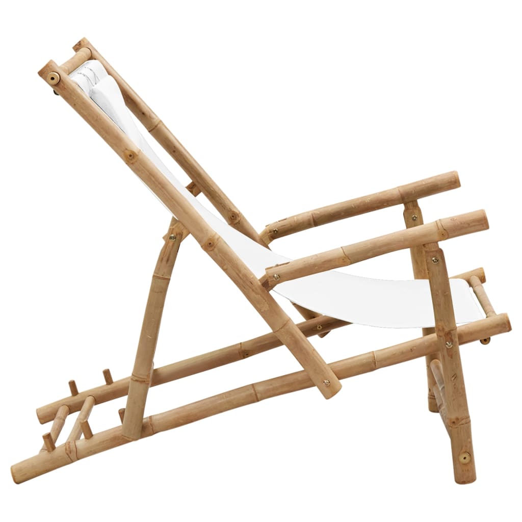 Bamboo and Deck Chair with Optional Arms