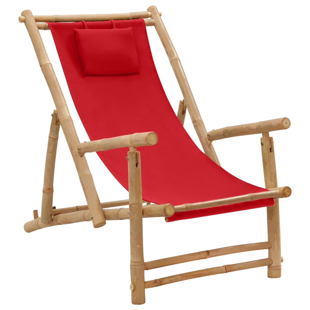 Bamboo and Deck Chair with Optional Arms