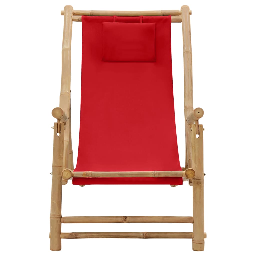 Bamboo and Deck Chair with Optional Arms