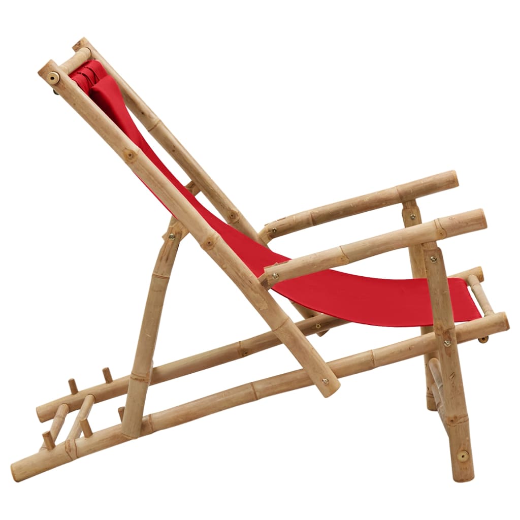 Bamboo and Deck Chair with Optional Arms