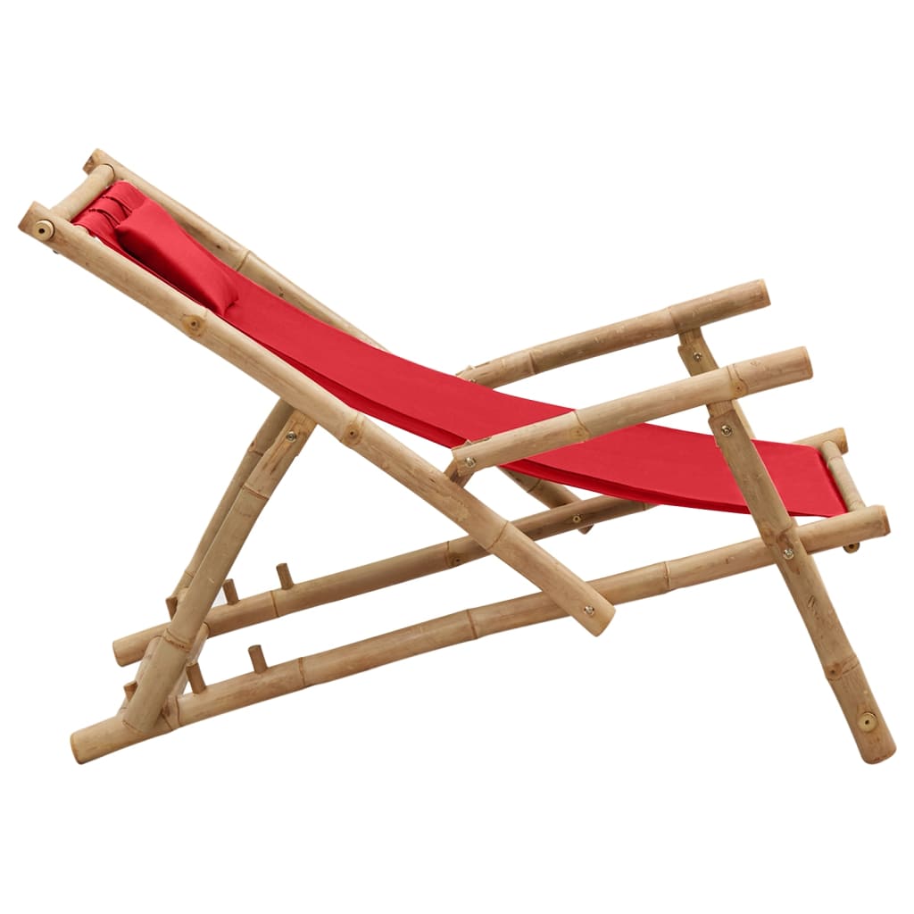 Bamboo and Deck Chair with Optional Arms