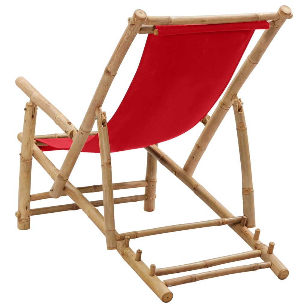 Bamboo and Deck Chair with Optional Arms