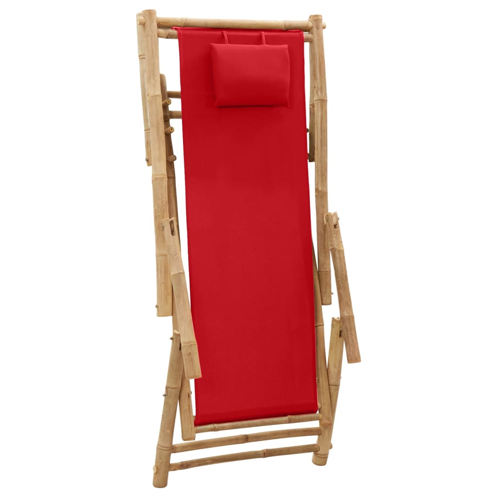 Bamboo and Deck Chair with Optional Arms