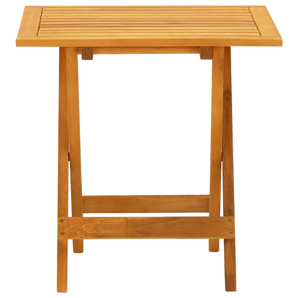 Pair of Outdoor Deck Chairs with Optional Table in Solid Wood Acacia