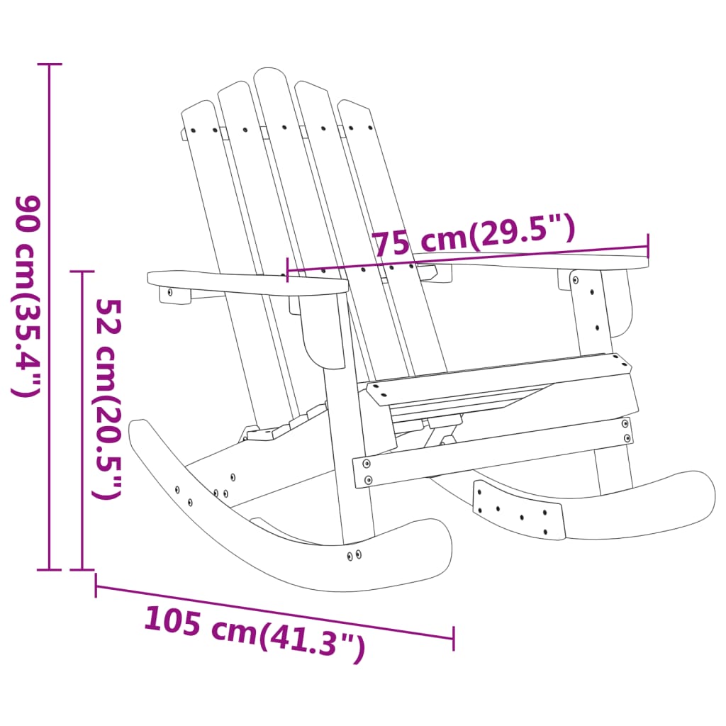 Adirondack Garden Lounge in Acacia Wood - 3 Piece, Multiple Seating Options