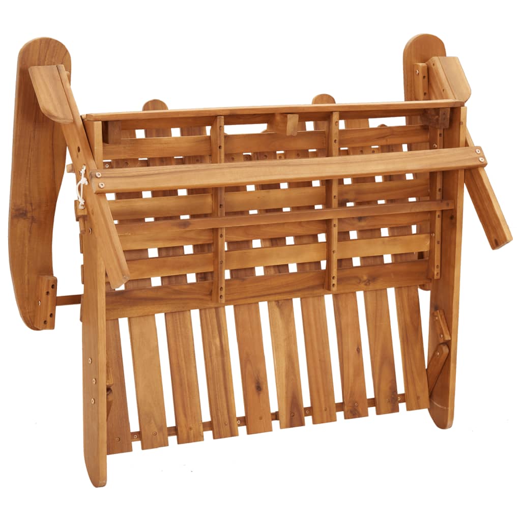 Adirondack Garden Lounge in Acacia Wood - 3 Piece, Multiple Seating Options