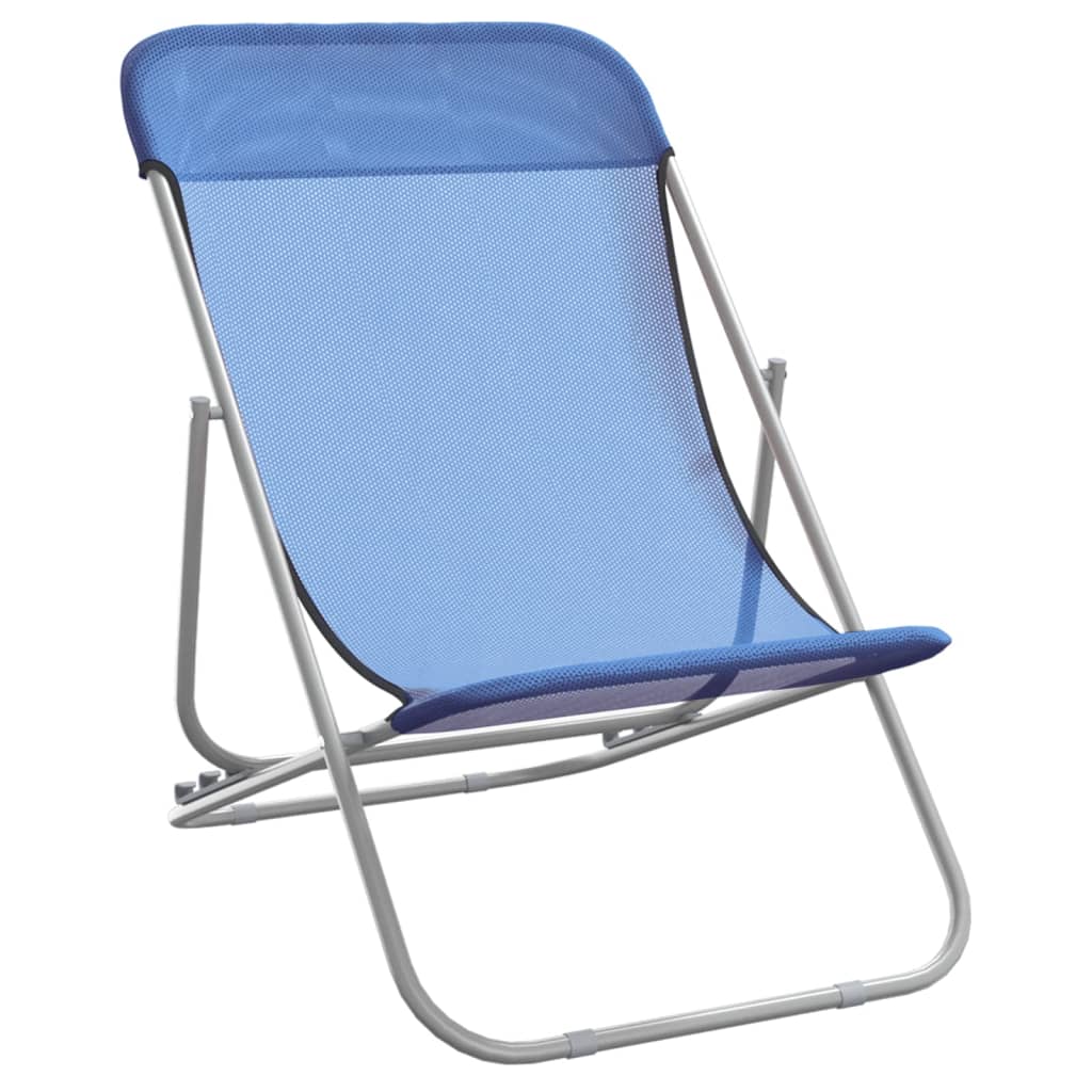 Folding Beach Style Chairs - 2 pcs