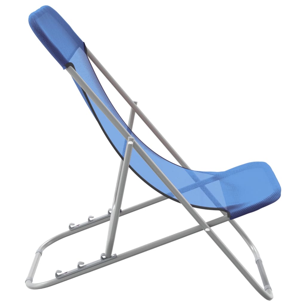 Folding Beach Style Chairs - 2 pcs