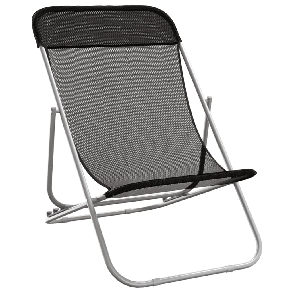 Folding Beach Style Chairs - 2 pcs