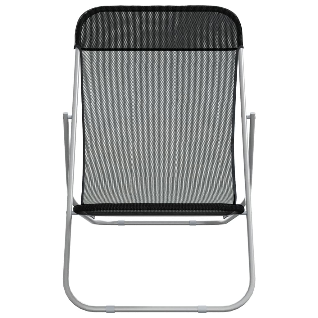 Folding Beach Style Chairs - 2 pcs