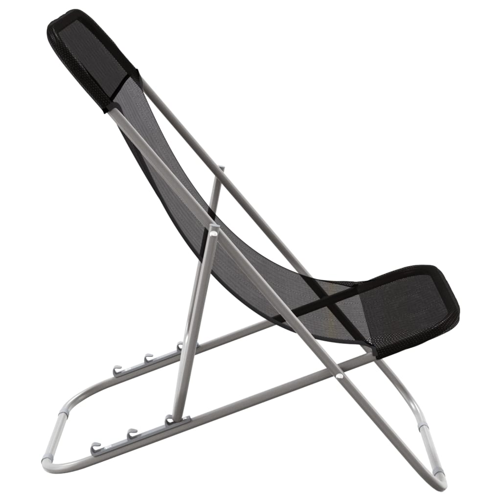 Folding Beach Style Chairs - 2 pcs