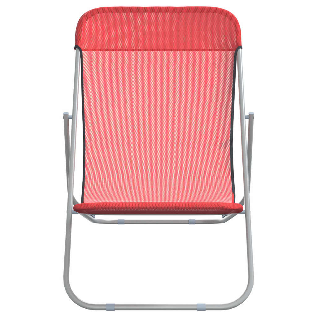 Folding Beach Style Chairs - 2 pcs