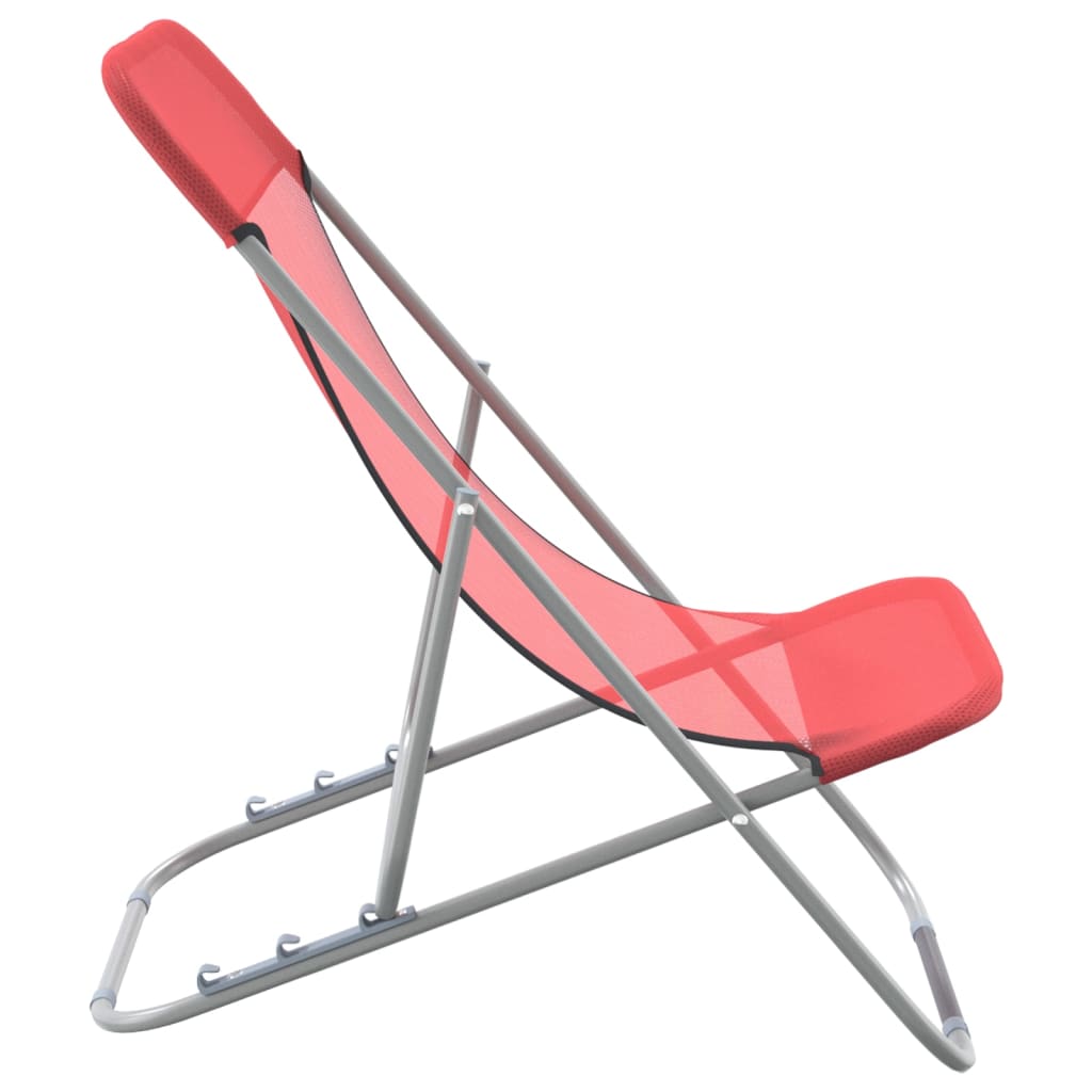 Folding Beach Style Chairs - 2 pcs