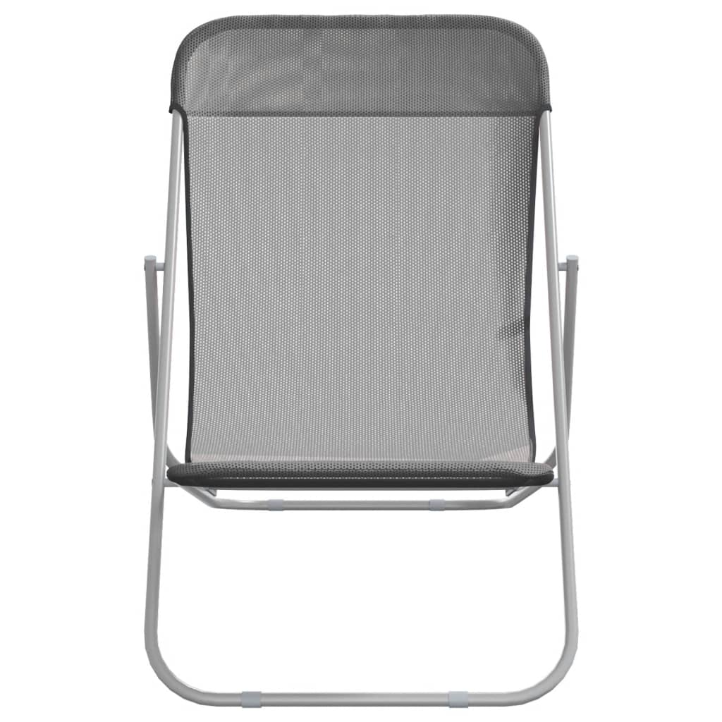 Folding Beach Style Chairs - 2 pcs