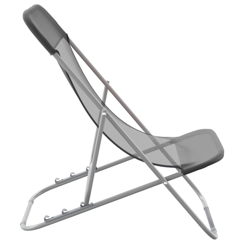 Folding Beach Style Chairs - 2 pcs