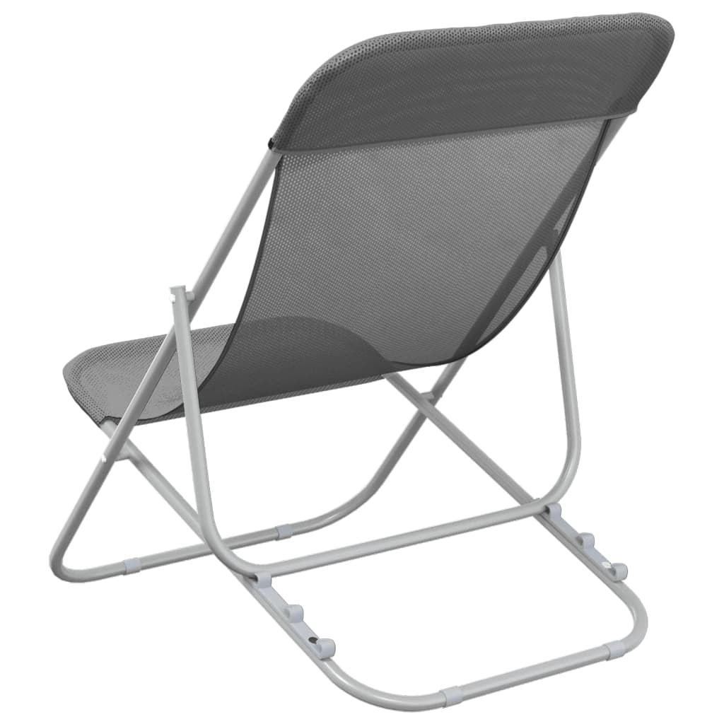 Folding Beach Style Chairs - 2 pcs