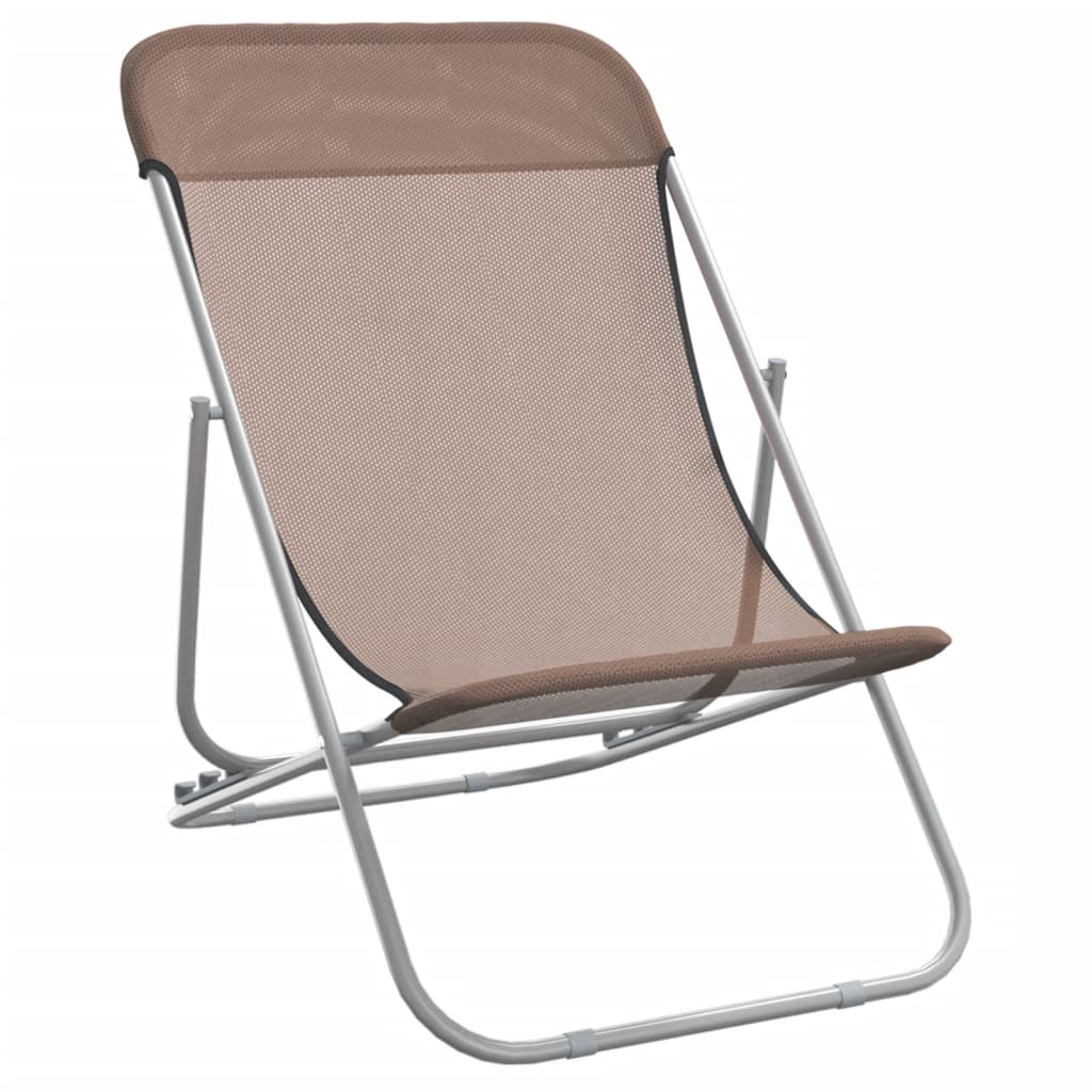 Folding Beach Style Chairs - 2 pcs