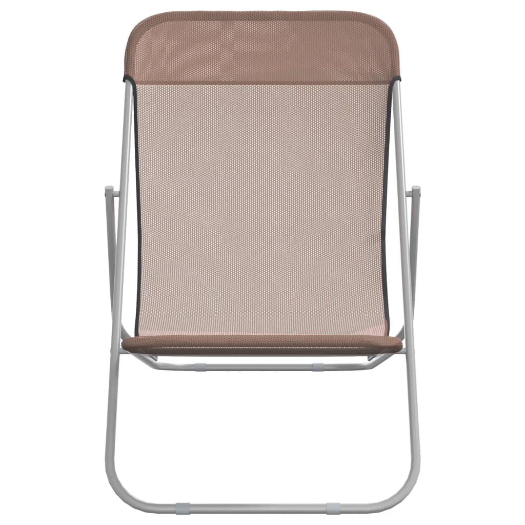 Folding Beach Style Chairs - 2 pcs