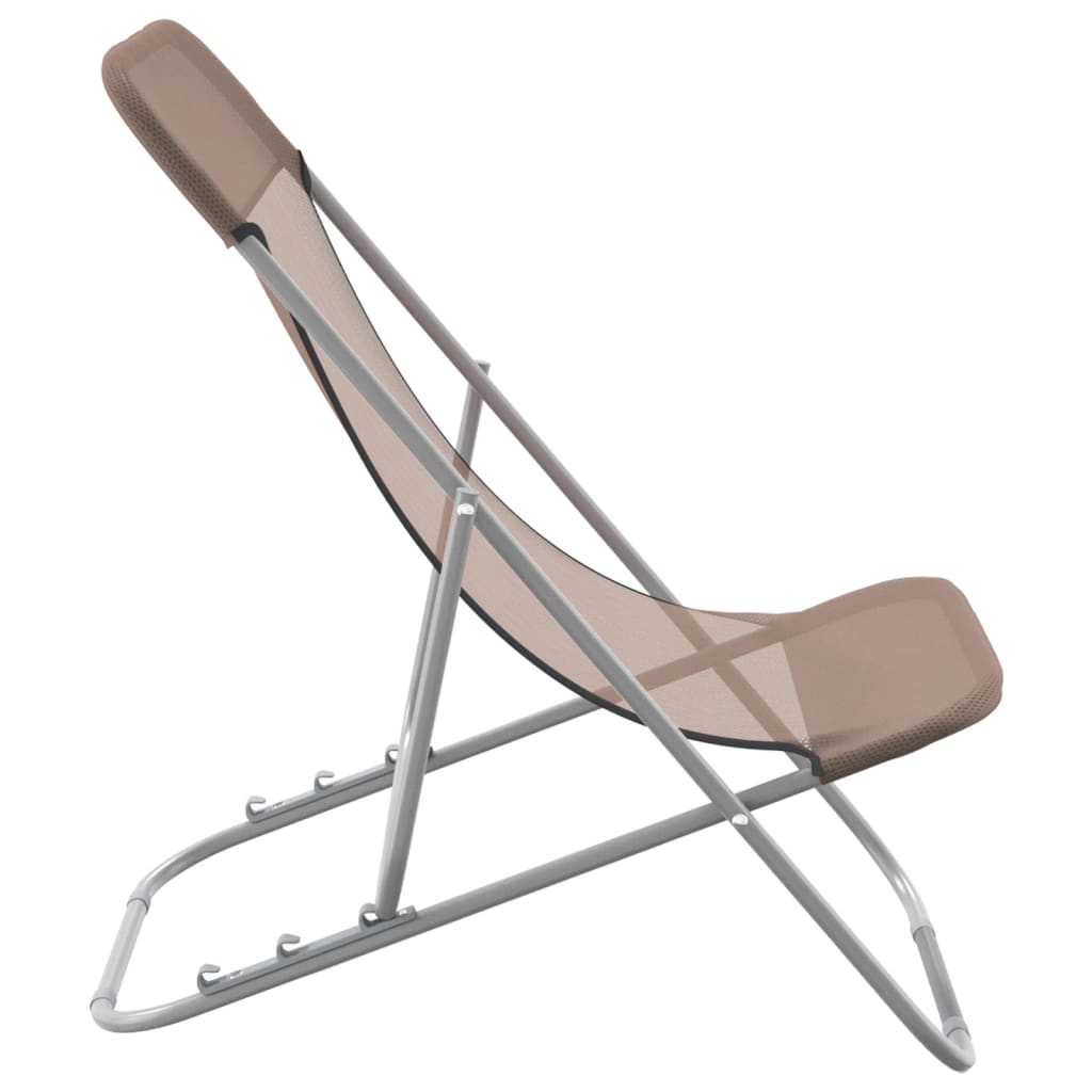 Folding Beach Style Chairs - 2 pcs