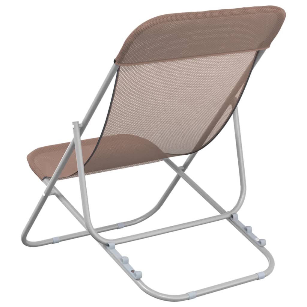 Folding Beach Style Chairs - 2 pcs