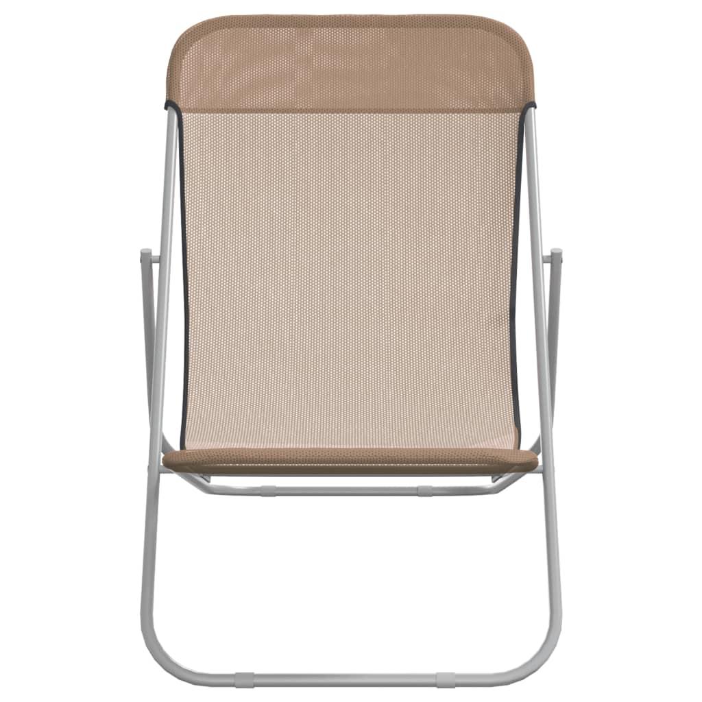 Folding Beach Style Chairs - 2 pcs