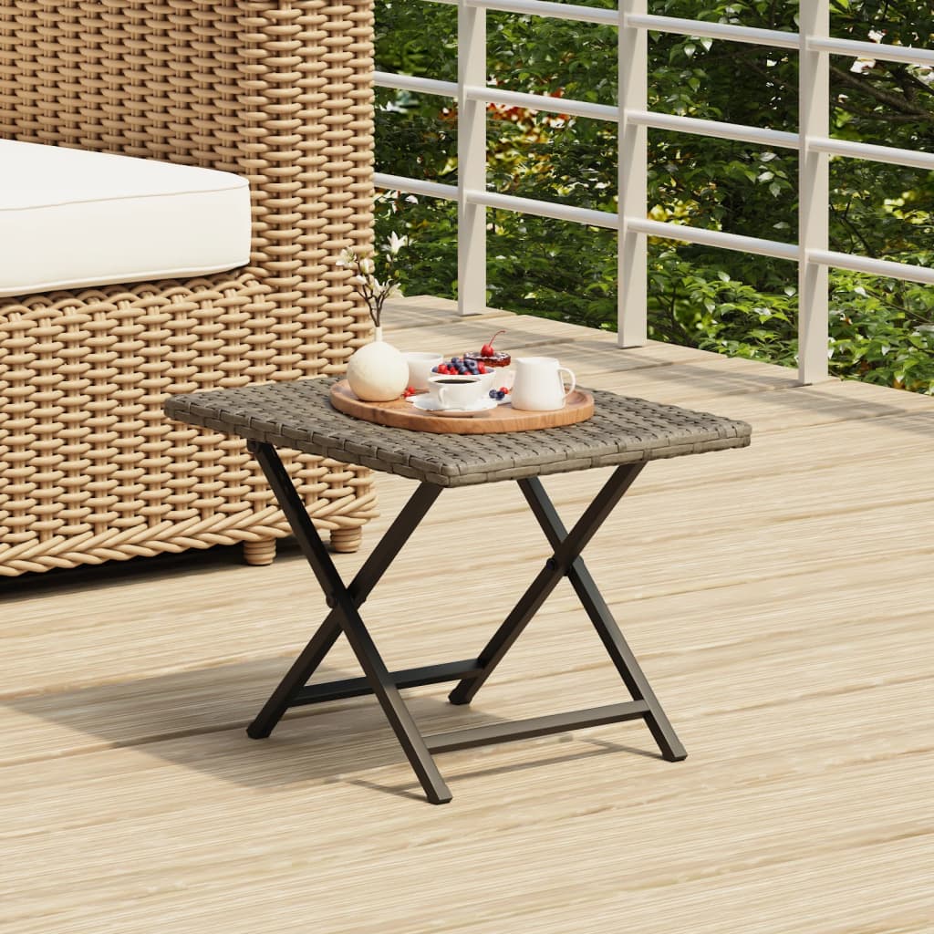 Folding Table in Poly Rattan