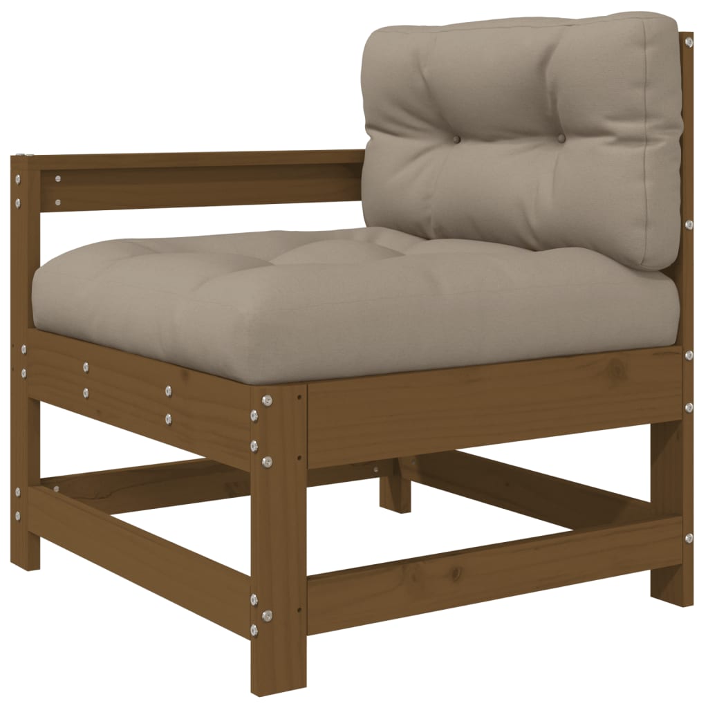 3 Piece Solid Wood Garden Lounge Set with Cushions