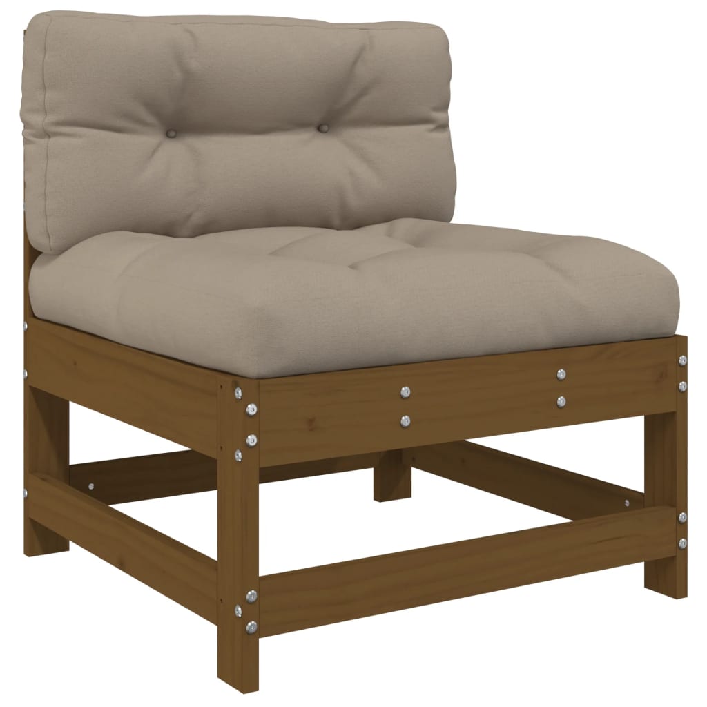3 Piece Solid Wood Garden Lounge Set with Cushions