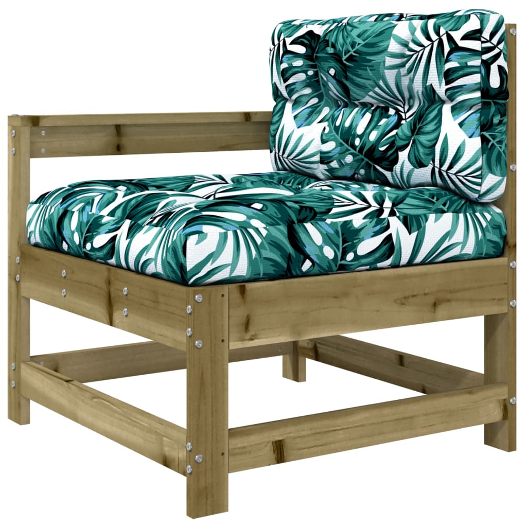 3 Piece Solid Wood Garden Lounge Set with Cushions