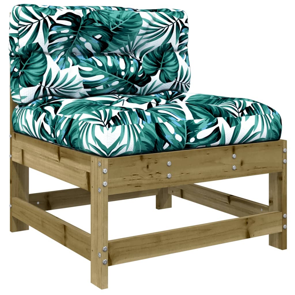 3 Piece Solid Wood Garden Lounge Set with Cushions