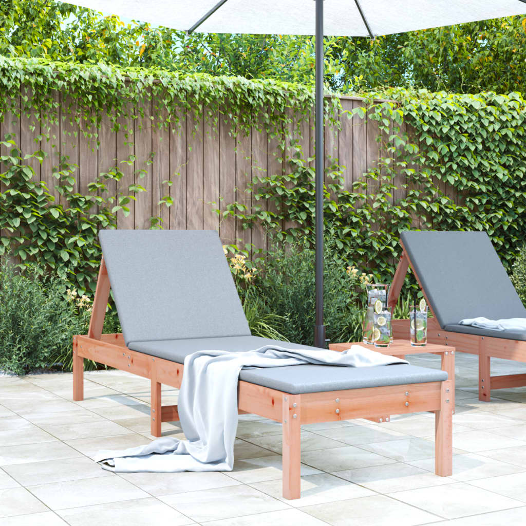 Solid Wood Sun Lounger with Adjustable Support