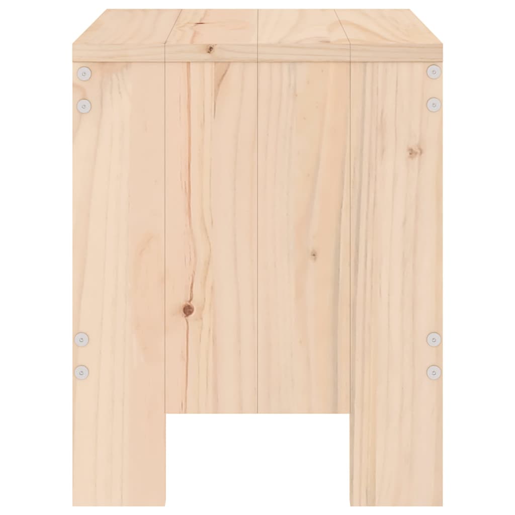 Garden Stools in Solid Wood - 2 pcs
