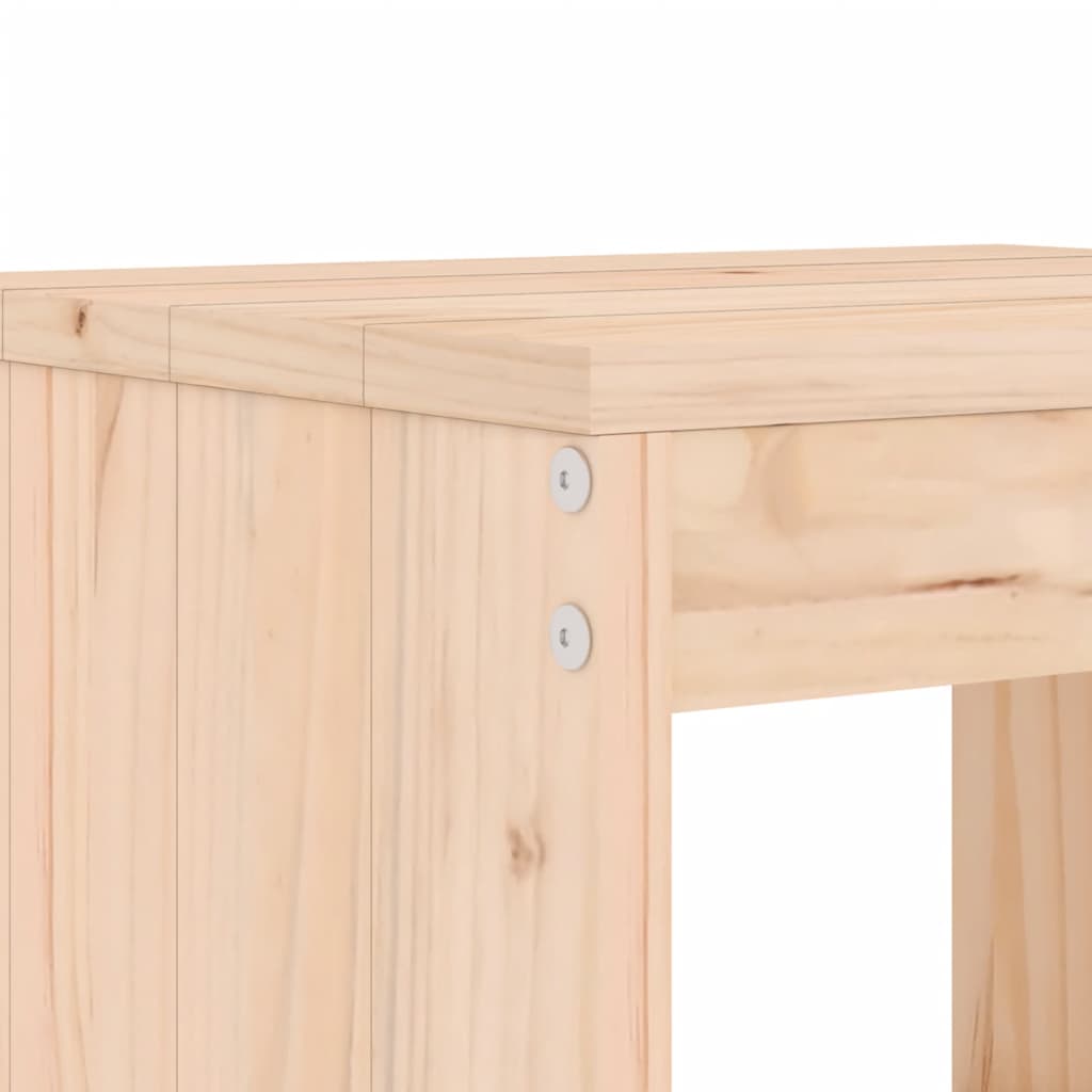 Garden Stools in Solid Wood - 2 pcs
