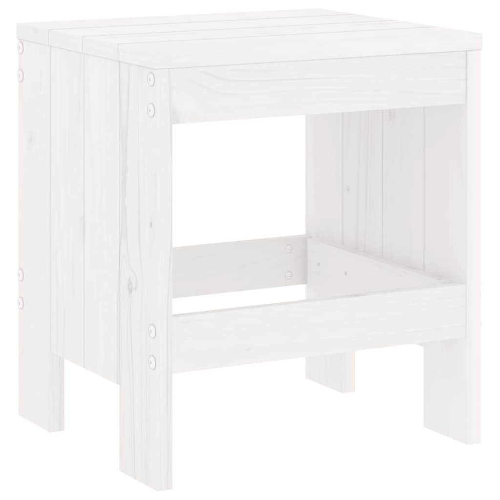 Garden Stools in Solid Wood - 2 pcs