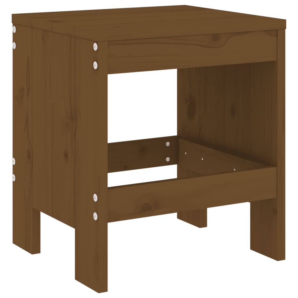 Garden Stools in Solid Wood - 2 pcs
