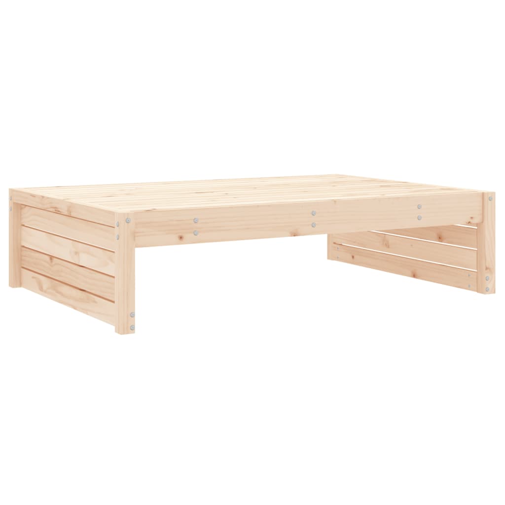 2 Piece Solid Wood Garden Lounge Set of Sofa and Table