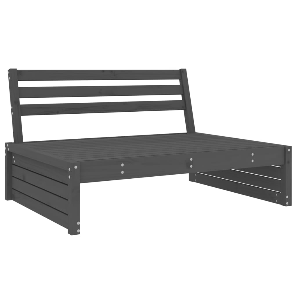 2 Piece Solid Wood Garden Lounge Set of Sofa and Table