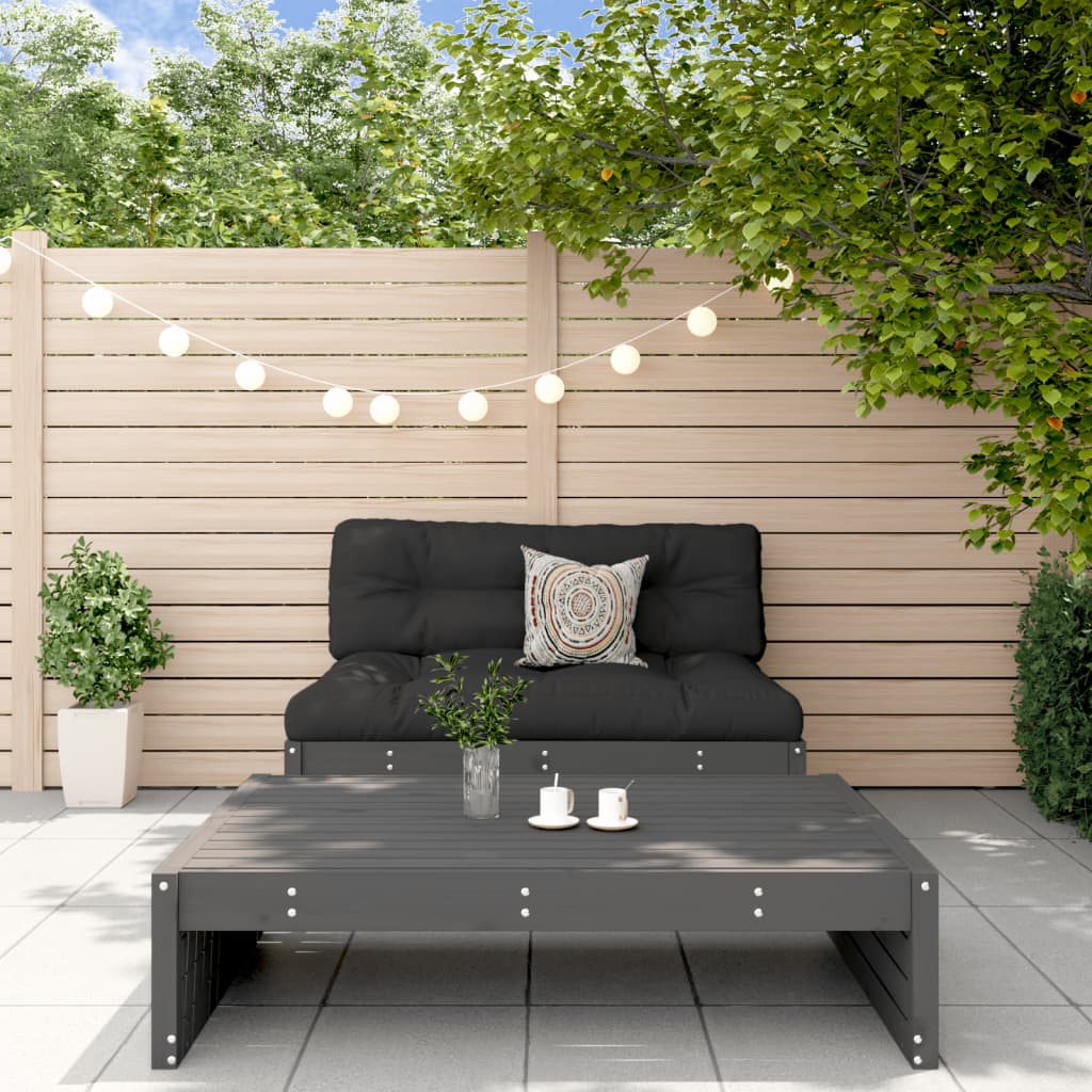 2 Piece Solid Wood Garden Lounge Set of Sofa and Table