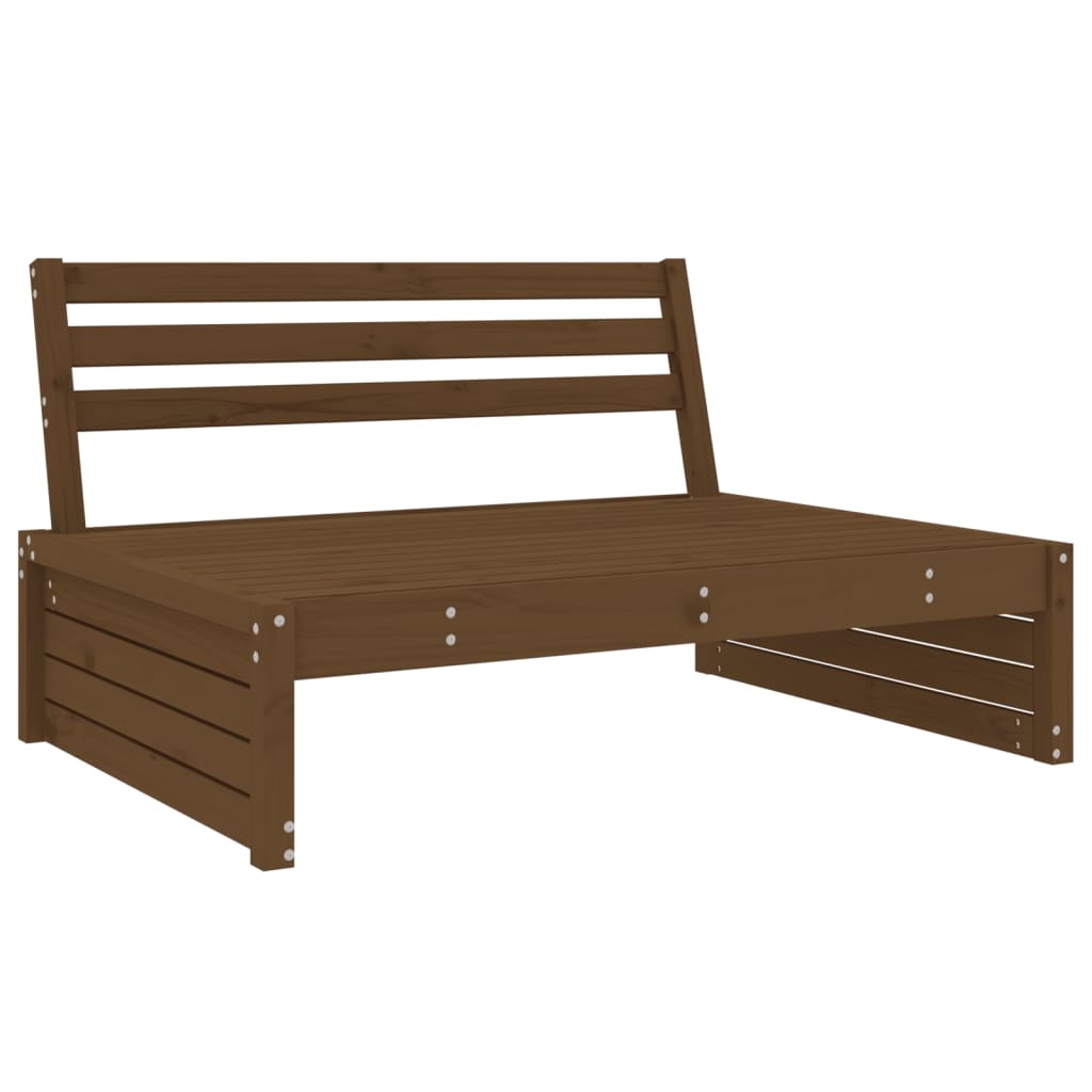 2 Piece Solid Wood Garden Lounge Set of Sofa and Table