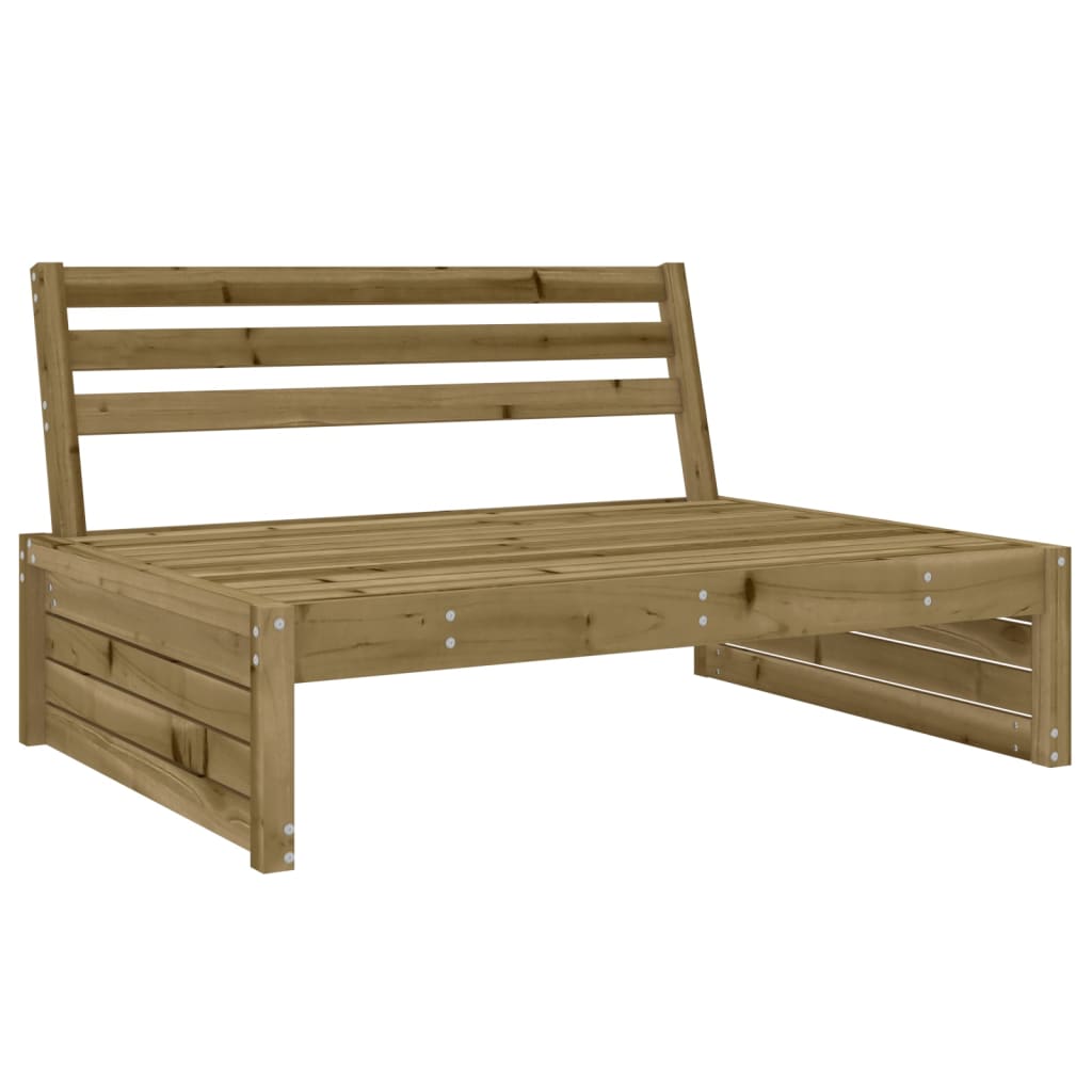 2 Piece Solid Wood Garden Lounge Set of Sofa and Table
