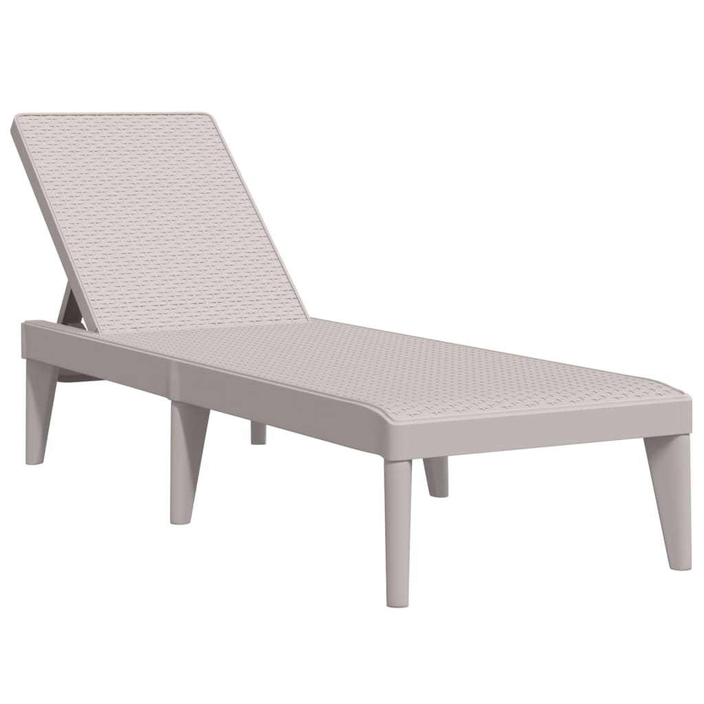 Durable Polypropylene Sun Lounger with Cushions