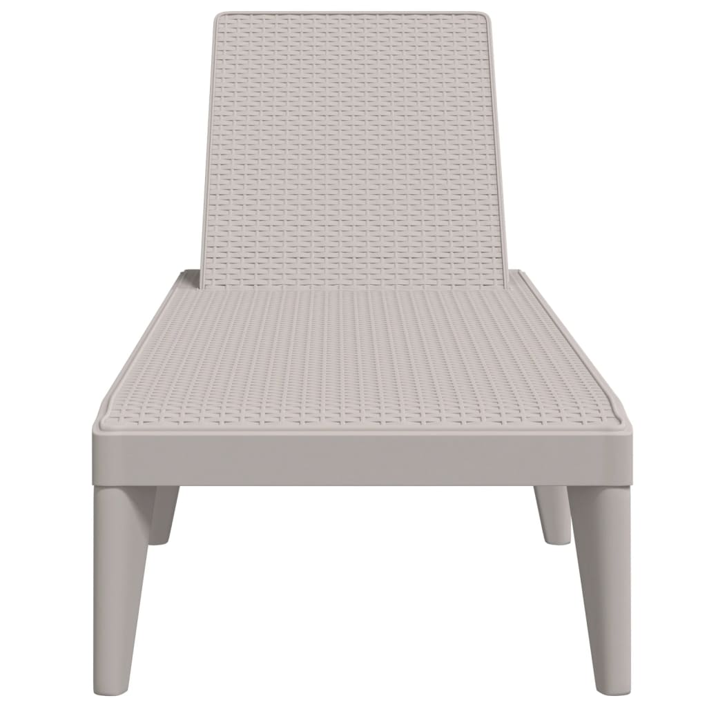 Durable Polypropylene Sun Lounger with Cushions