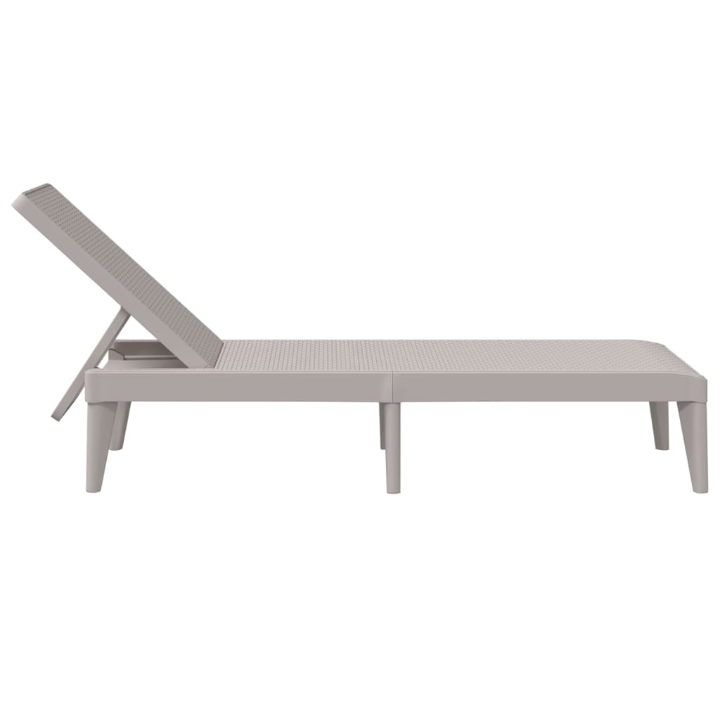 Durable Polypropylene Sun Lounger with Cushions