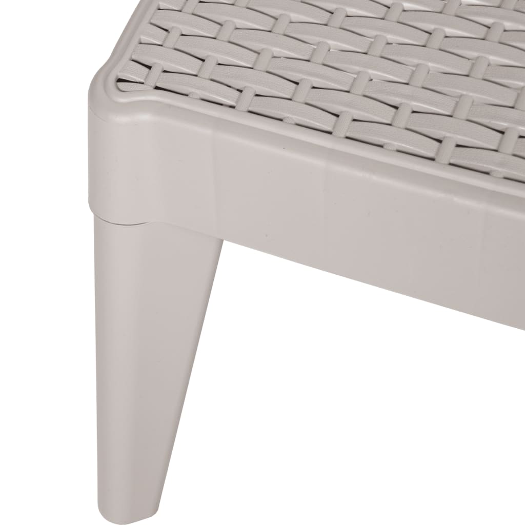Durable Polypropylene Sun Lounger with Cushions