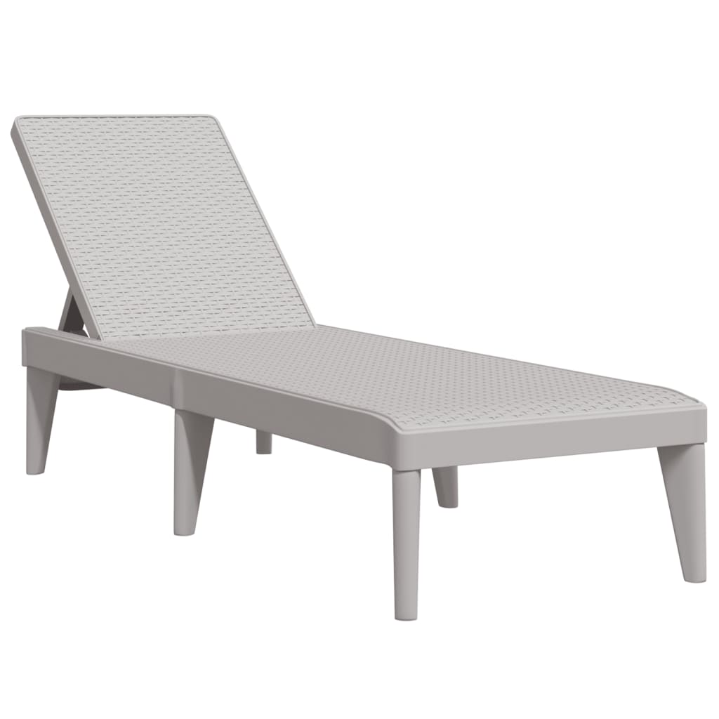 Durable Polypropylene Sun Lounger with Cushions