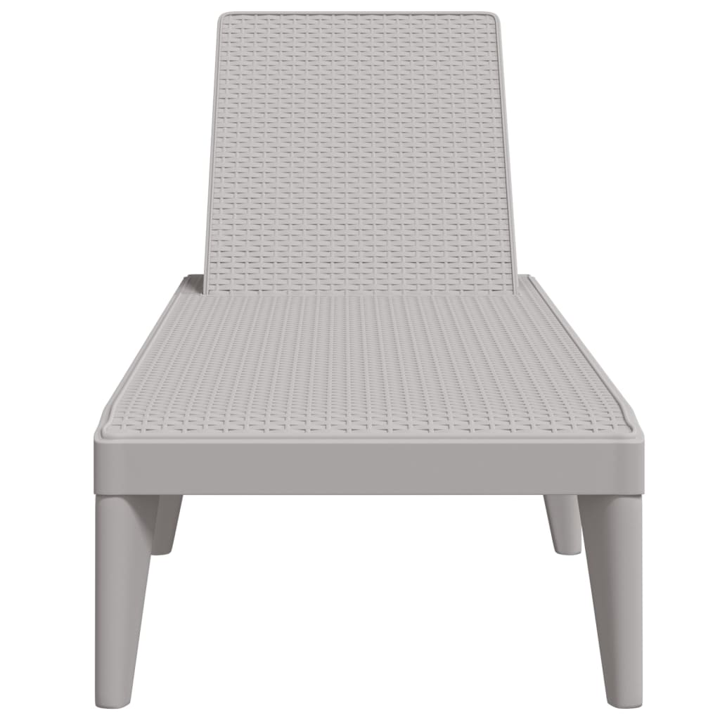 Durable Polypropylene Sun Lounger with Cushions